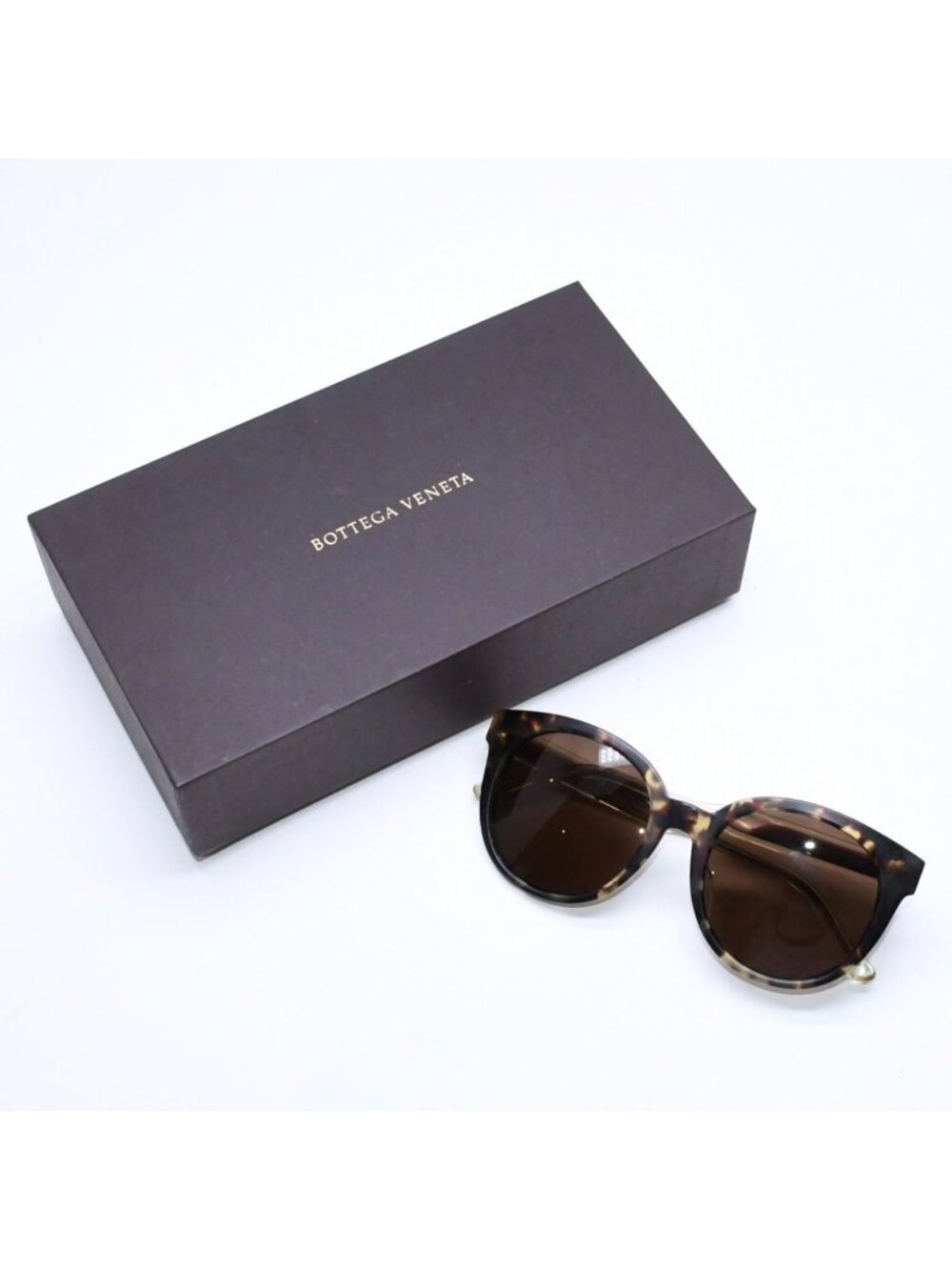Bottega Veneta Sunglasses Acetate Khaki Eyewear